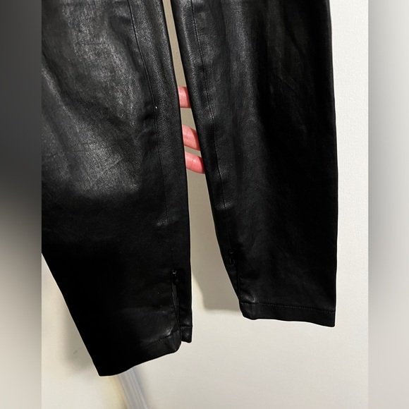 EUC Vince Leather Zip Leggings | Black | Size Medium - Picture 13 of 16